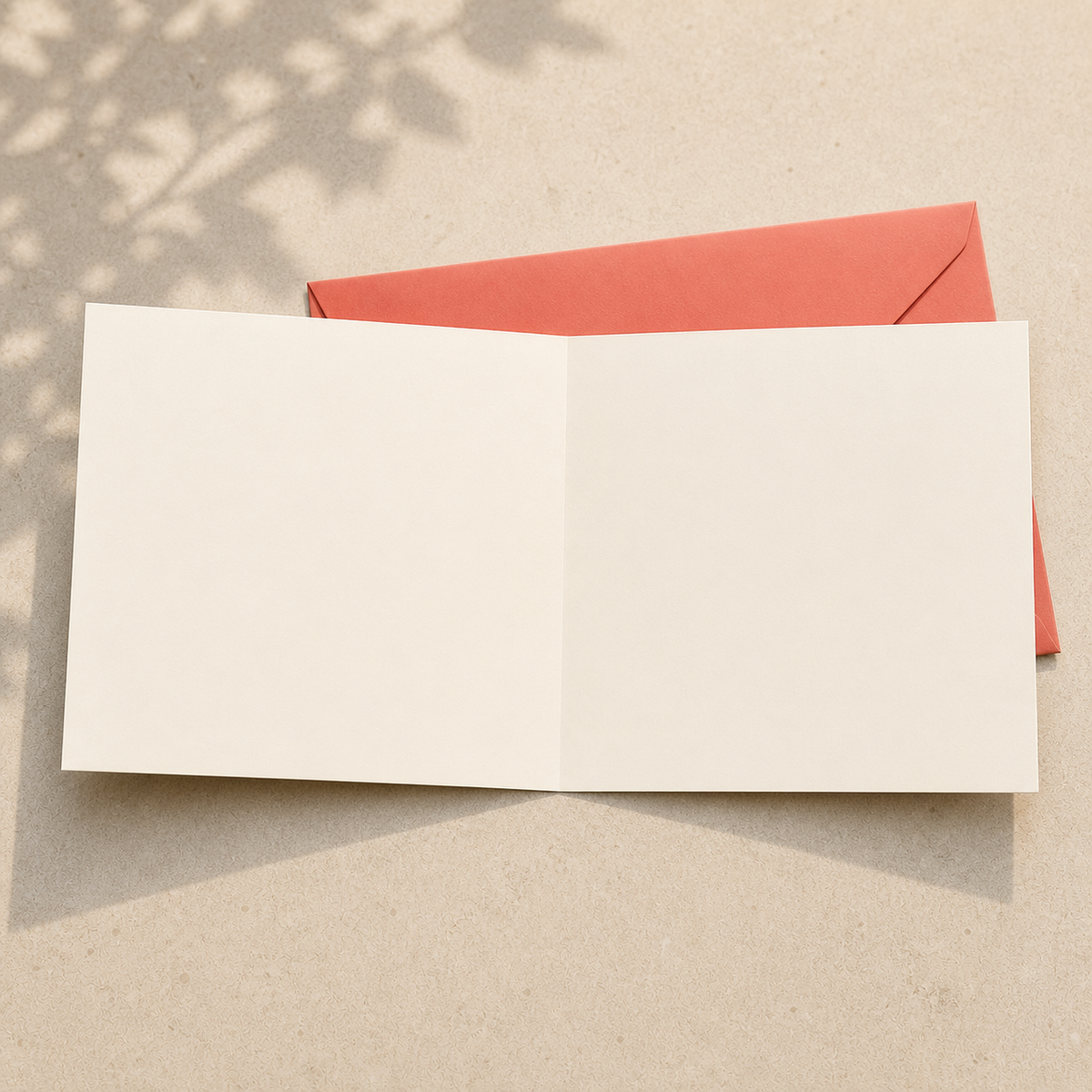Open Better Days Ahead card showing a completely blank interior