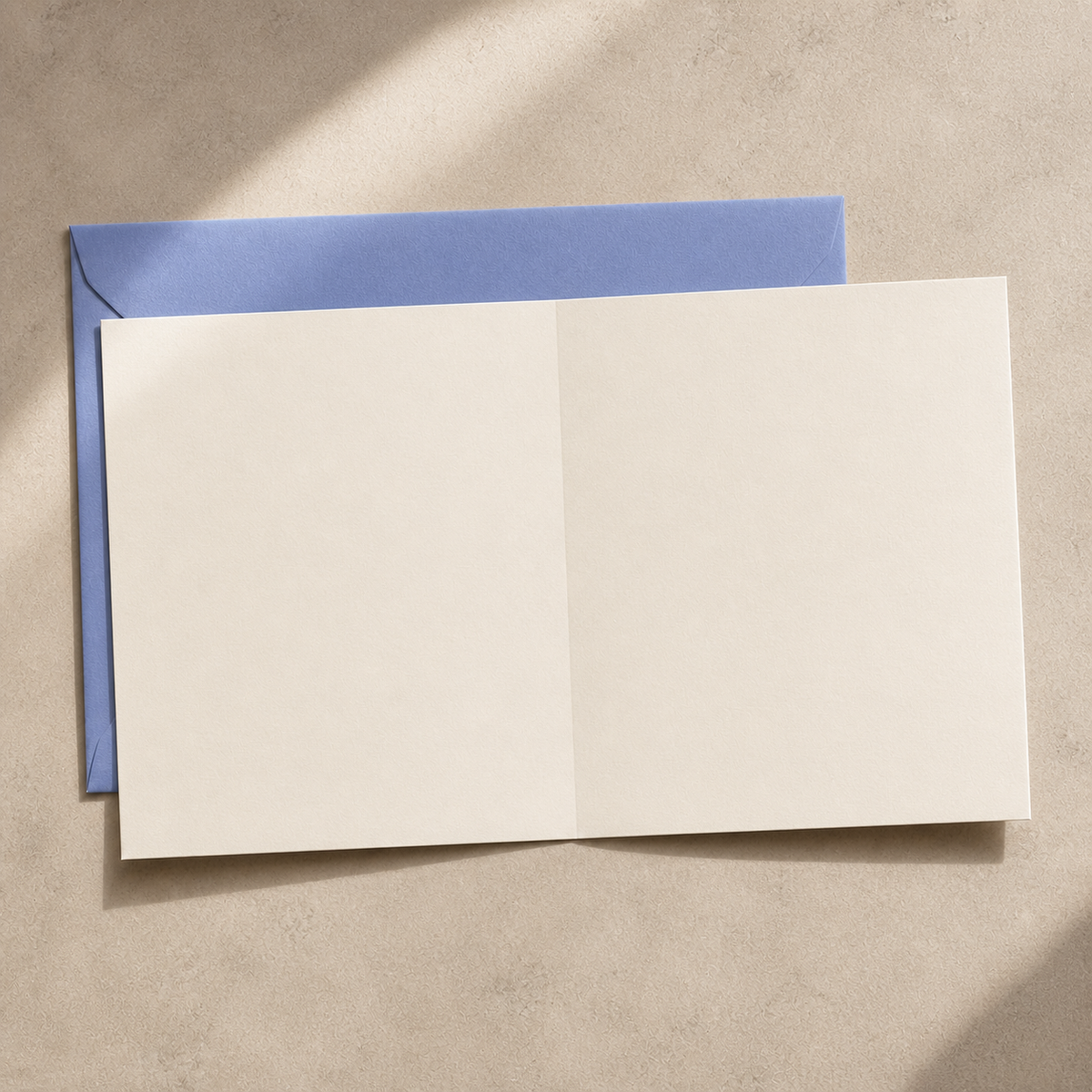 Open Big Things Ahead card showing a completely blank interior