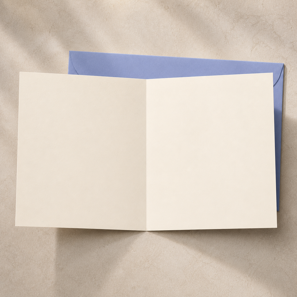 Open Couldn’t Have Done It Without You card showing a completely blank interior